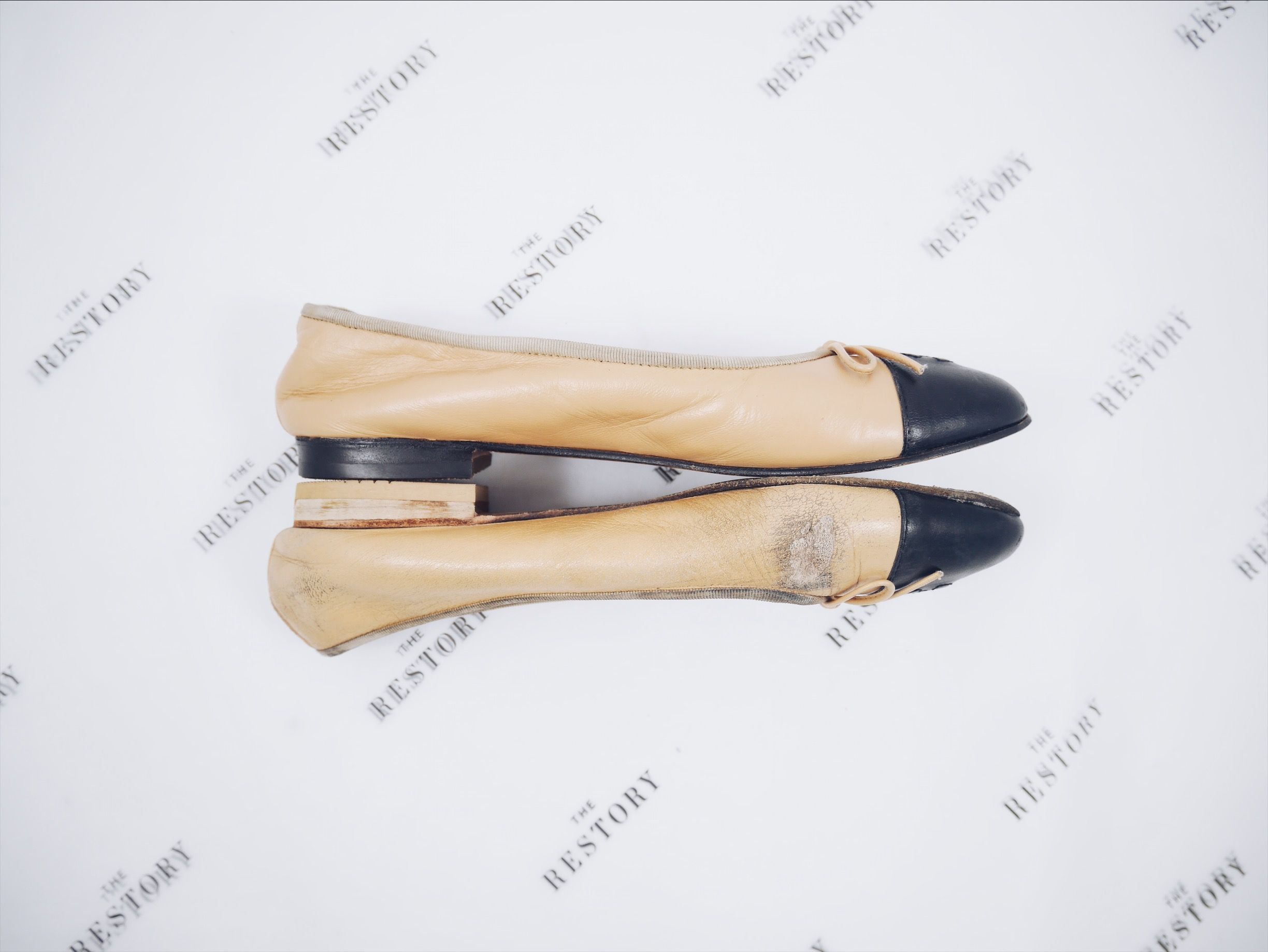 Luxury Shoe Repair - Chanel Ballet Flats - The Restory