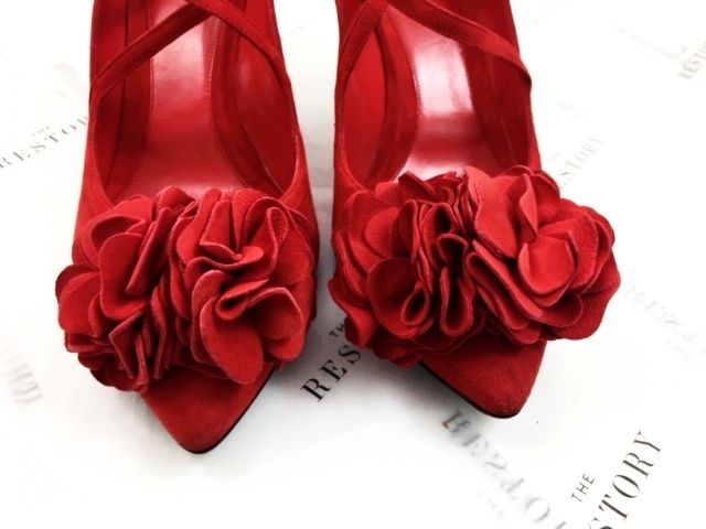 Shoe Repair - Alexander McQueen Pom Flower Heels - The Restory