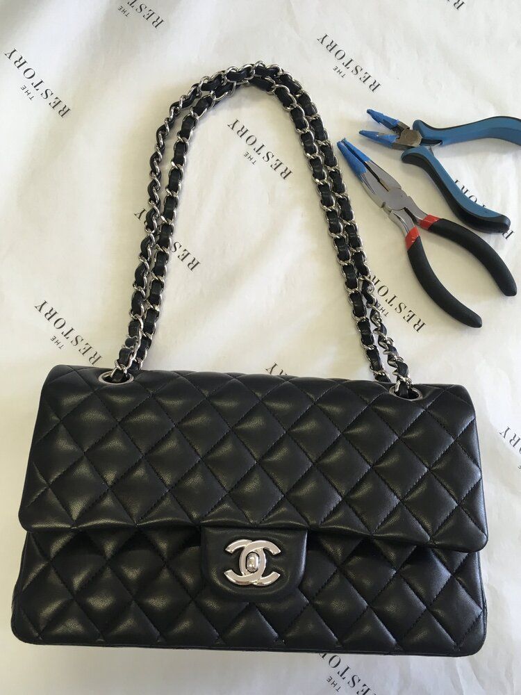 flap bag with chain