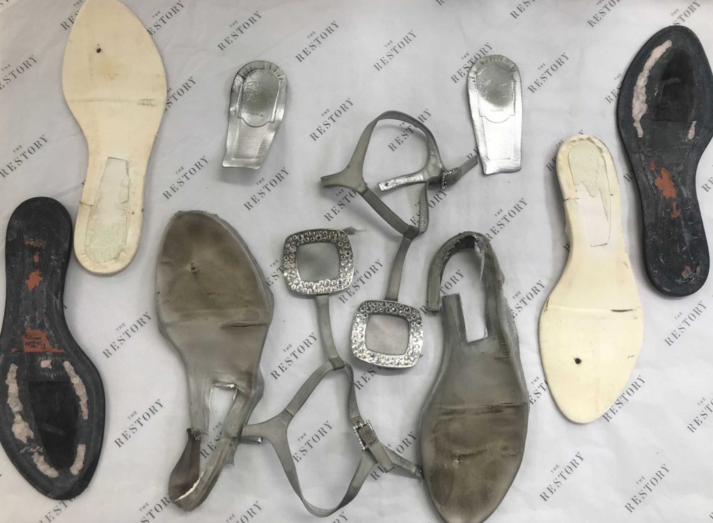 shoe repair - seperated layers of shoe