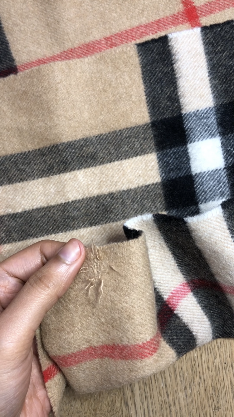 How to fix a damaged Louis Vuitton shawl